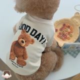  Áo thun nỉ hình gấu cho chó mèo 