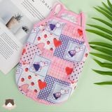  Áo 2 dây họa tiết (ngẫu nhiên) cho chó mèo 