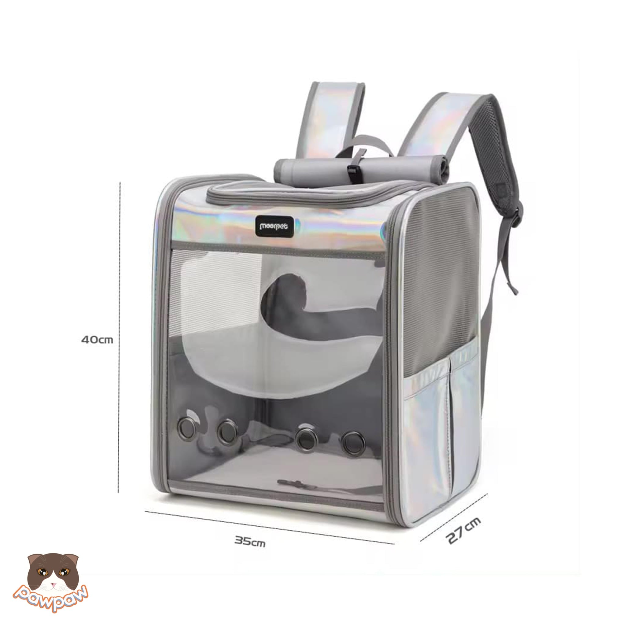  Balo vuông phản quang cho chó mèo 