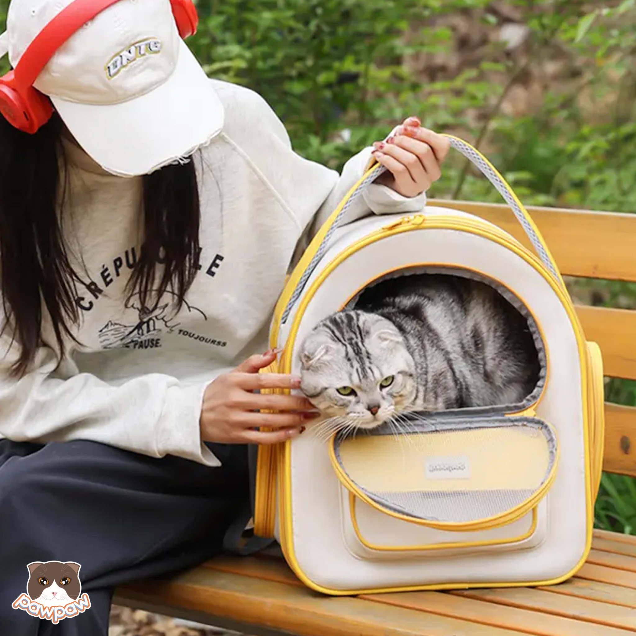  Balo hình tai nghe Moorpet cho chó mèo 