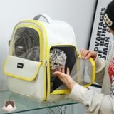  Balo trắng viền màu Moorpet cho chó mèo 