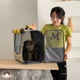  Balo vuông vải 2 màu cho chó mèo 