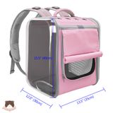  Balo vuông trong suốt cho chó mèo 