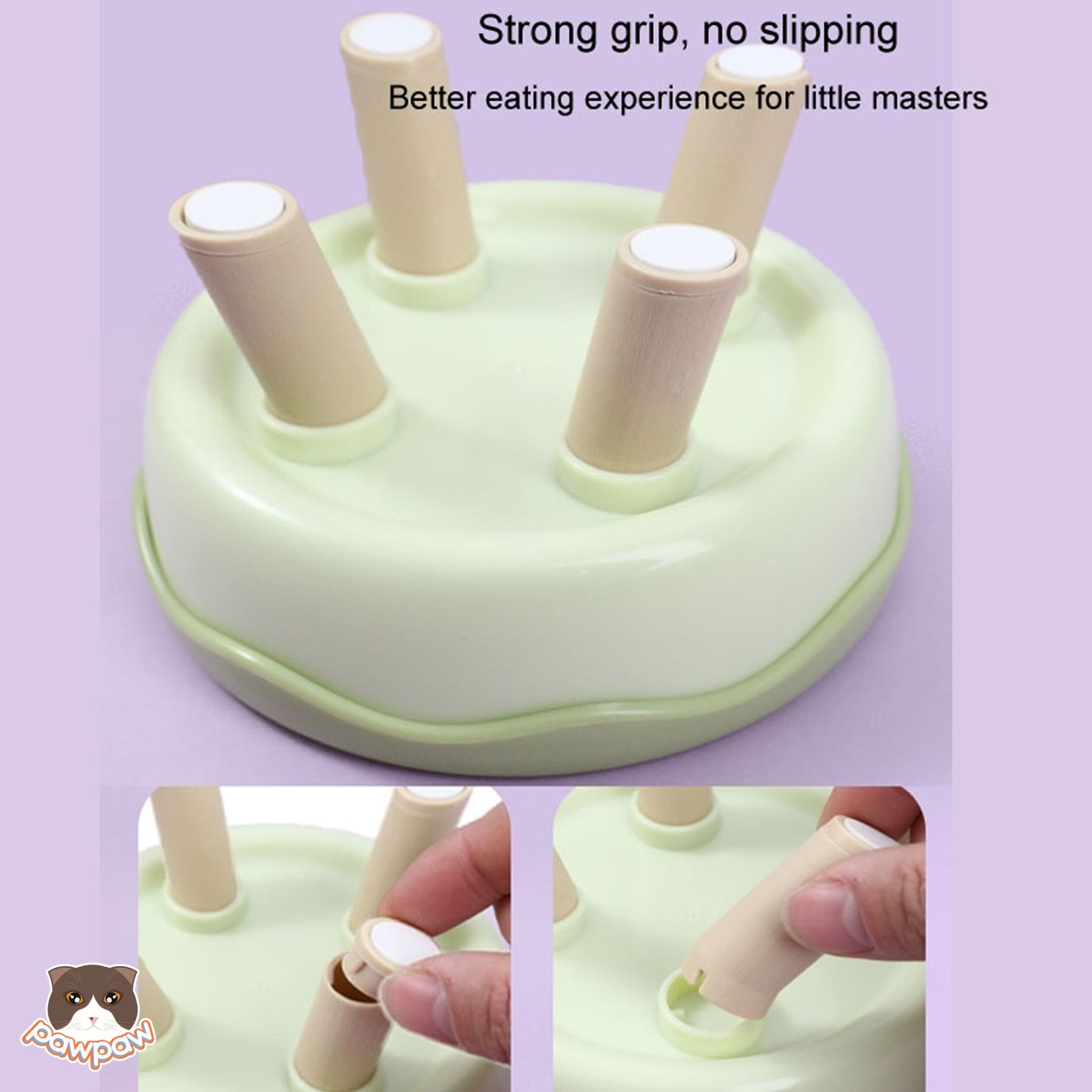  Bát ăn Taotao 4 chân chống gù cho chó mèo 