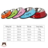  Bát ăn Inox màu sắc cho chó mèo 