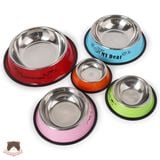  Bát ăn Inox màu sắc cho chó mèo 