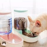  Bát ăn tự động hình trụ cho chó mèo 