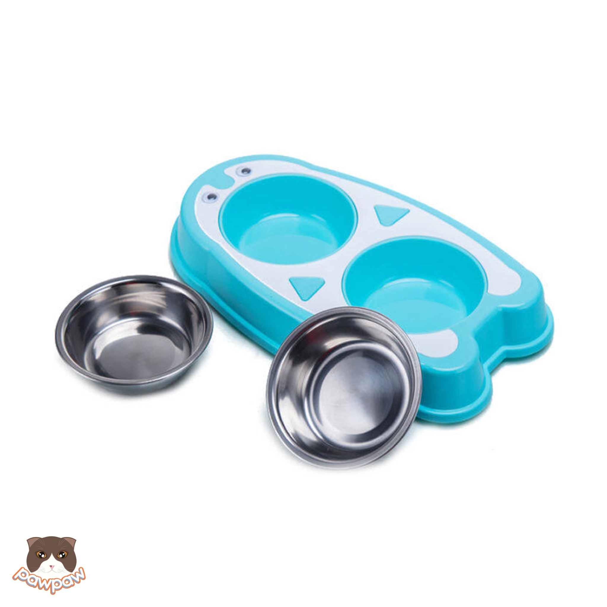  Bát ăn đôi cánh cụt cho chó mèo 