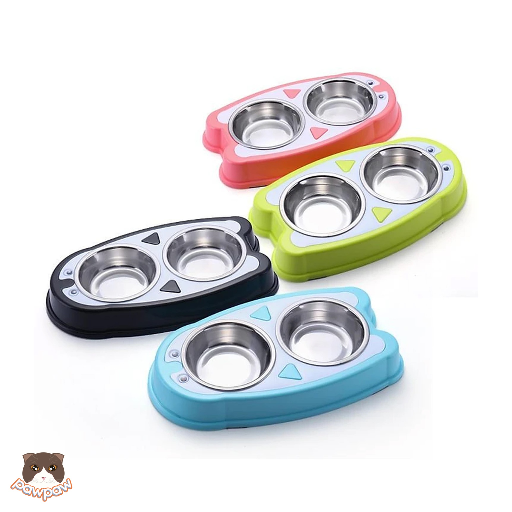  Bát ăn đôi cánh cụt cho chó mèo 