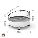  Bát ăn chống gù Inox đế nhựa cho chó mèo 