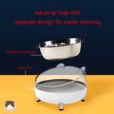  Bát ăn chống gù Inox đế nhựa cho chó mèo 