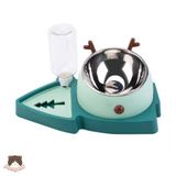  Bát ăn uống chống gù hình hươu cho chó mèo 