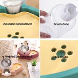  Bát ăn uống chống gù hinh ốc sên cho chó mèo 