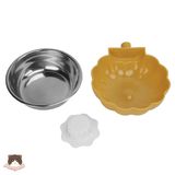  Bát ăn inox treo chuồng bí ngô cho chó mèo 