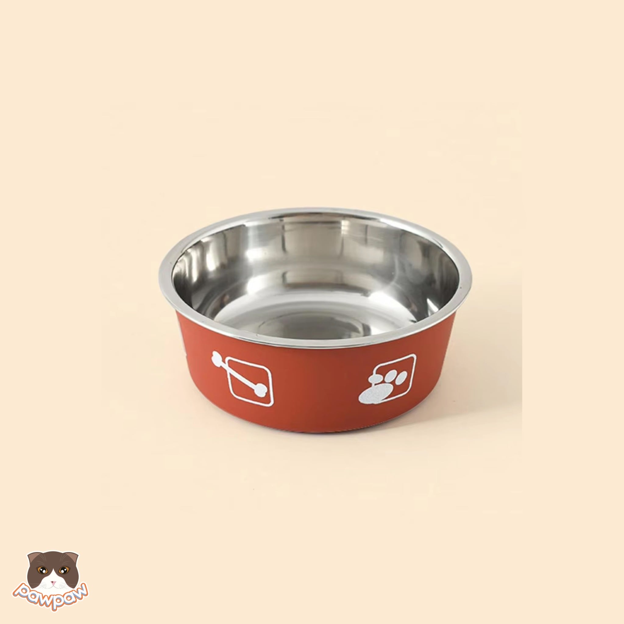  Bát inox chống trượt cho chó mèo 