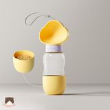  Bình ăn uống du lịch cao cấp 2in1 hình mây cho chó mèo 