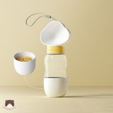  Bình ăn uống du lịch cao cấp 2in1 hình mây cho chó mèo 