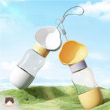  Bình ăn uống du lịch cao cấp 2in1 hình mây cho chó mèo 