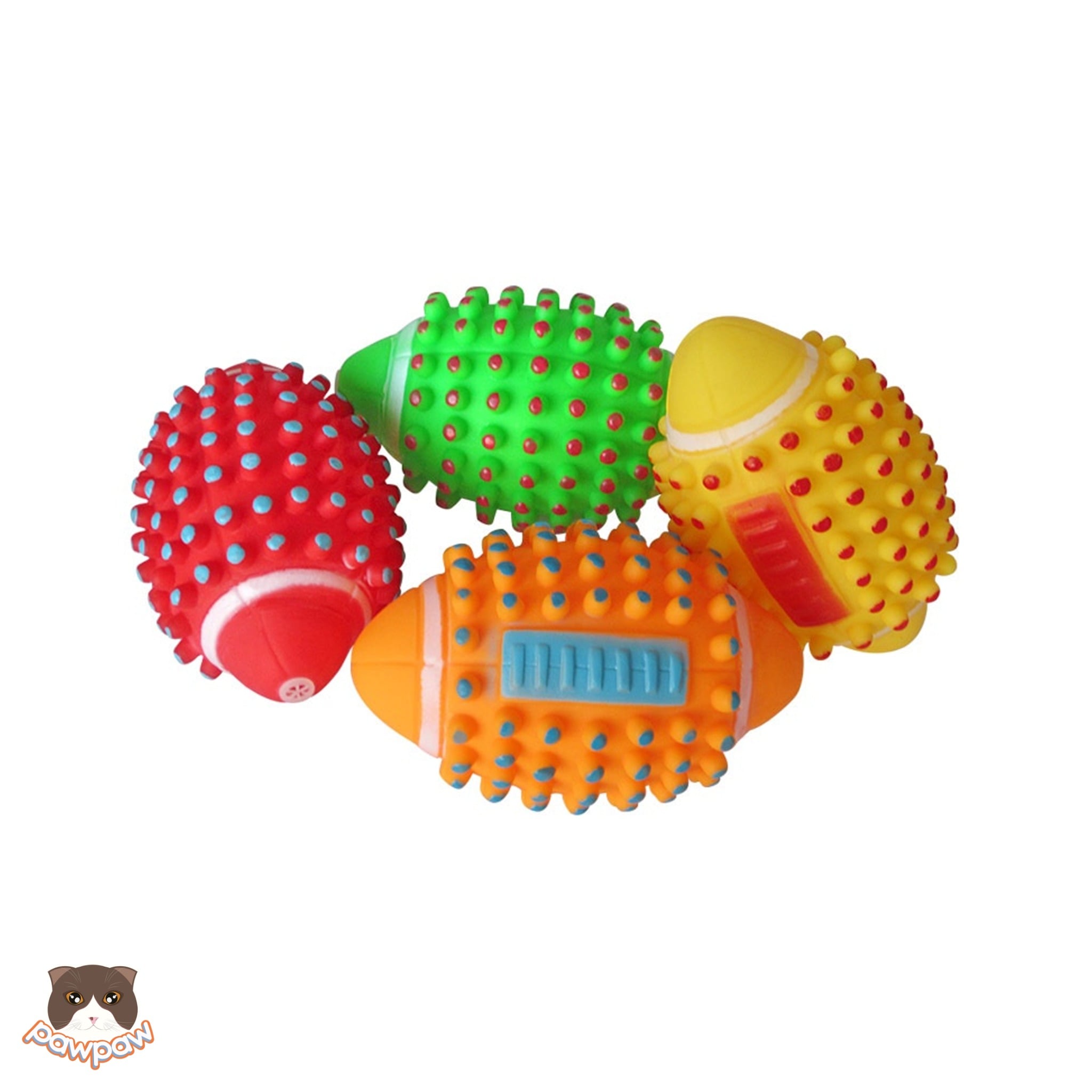  Đồ chơi bóng gai bầu dục cho chó 