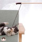  Cần câu gỗ hình chuột cho mèo 