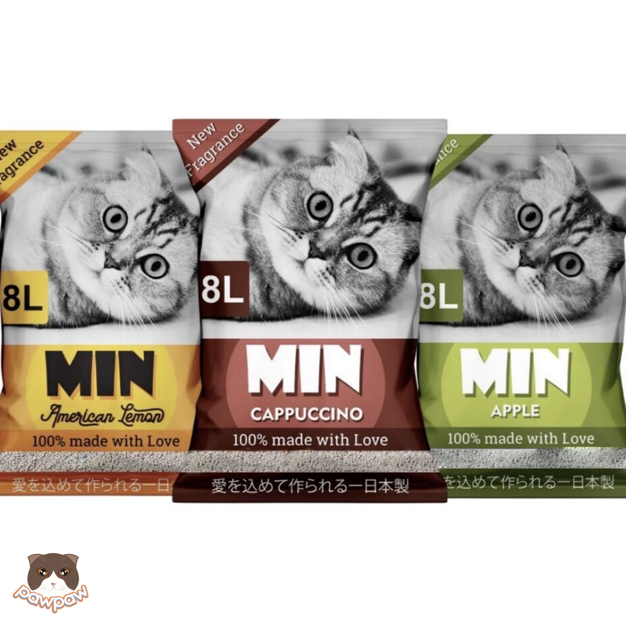  Cát đất sét Min 8L ( MiKat ) cho mèo 