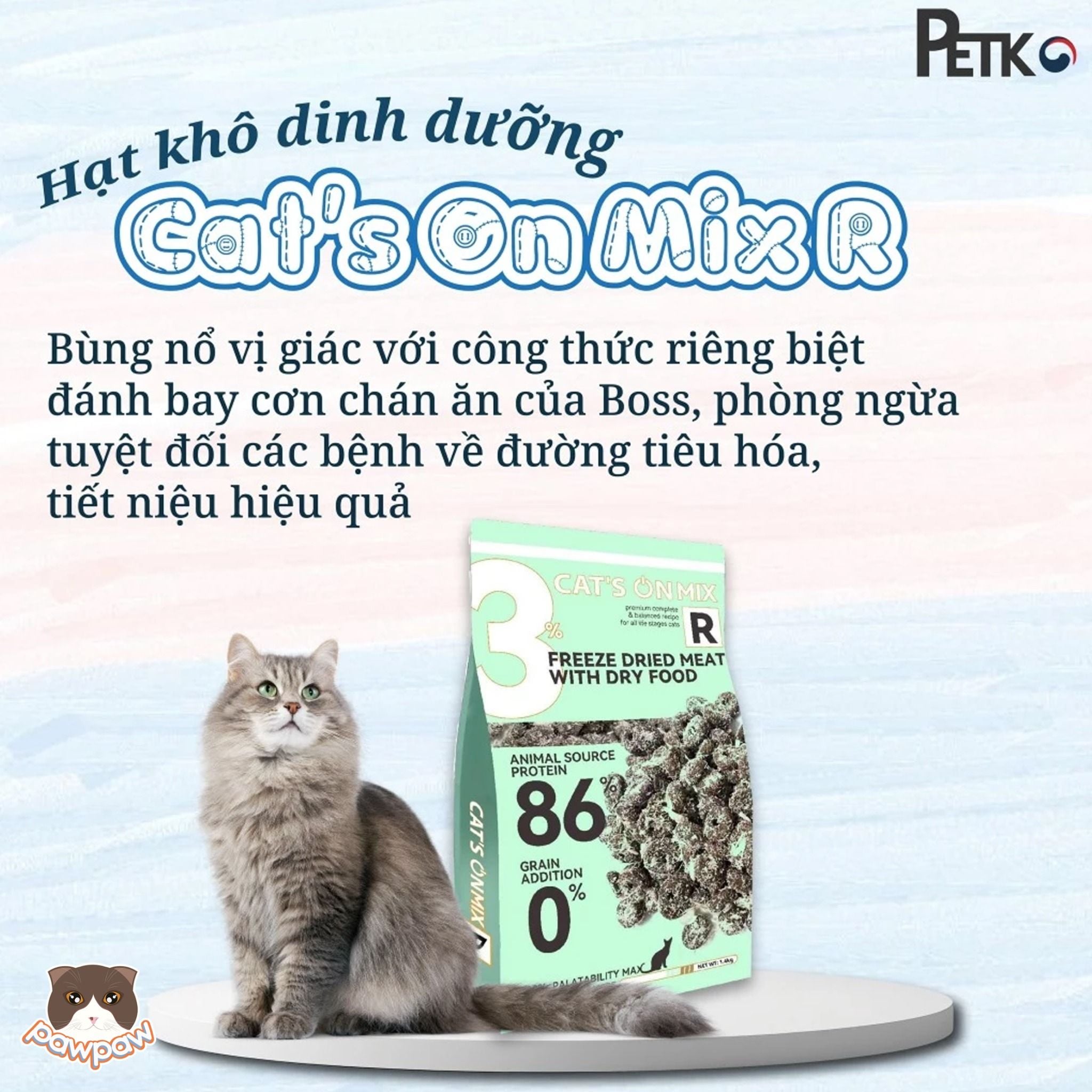  Thức ăn hạt Cat's On Mix R 1.4kg cho mèo 