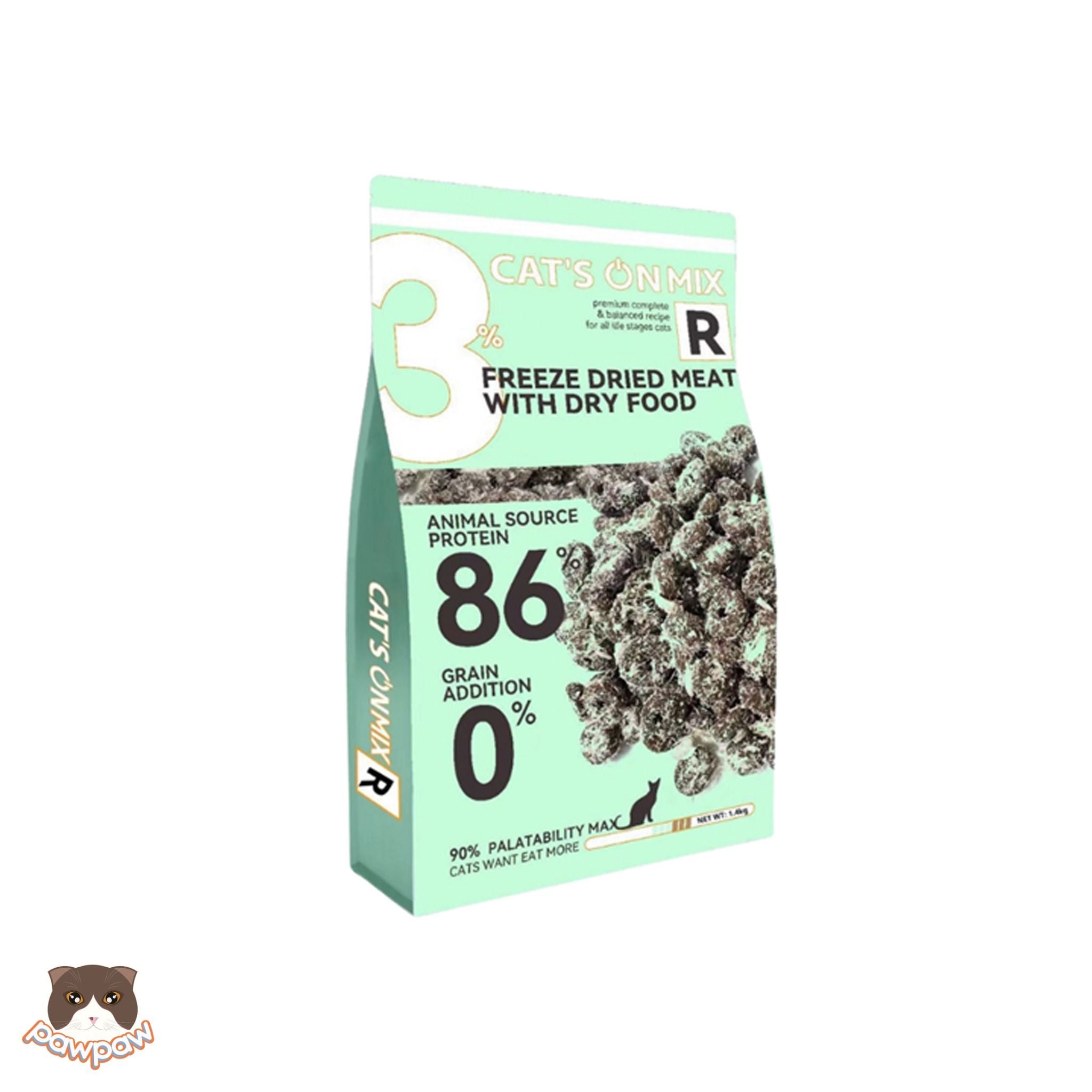  Thức ăn hạt Cat's On Mix R 1.4kg cho mèo 