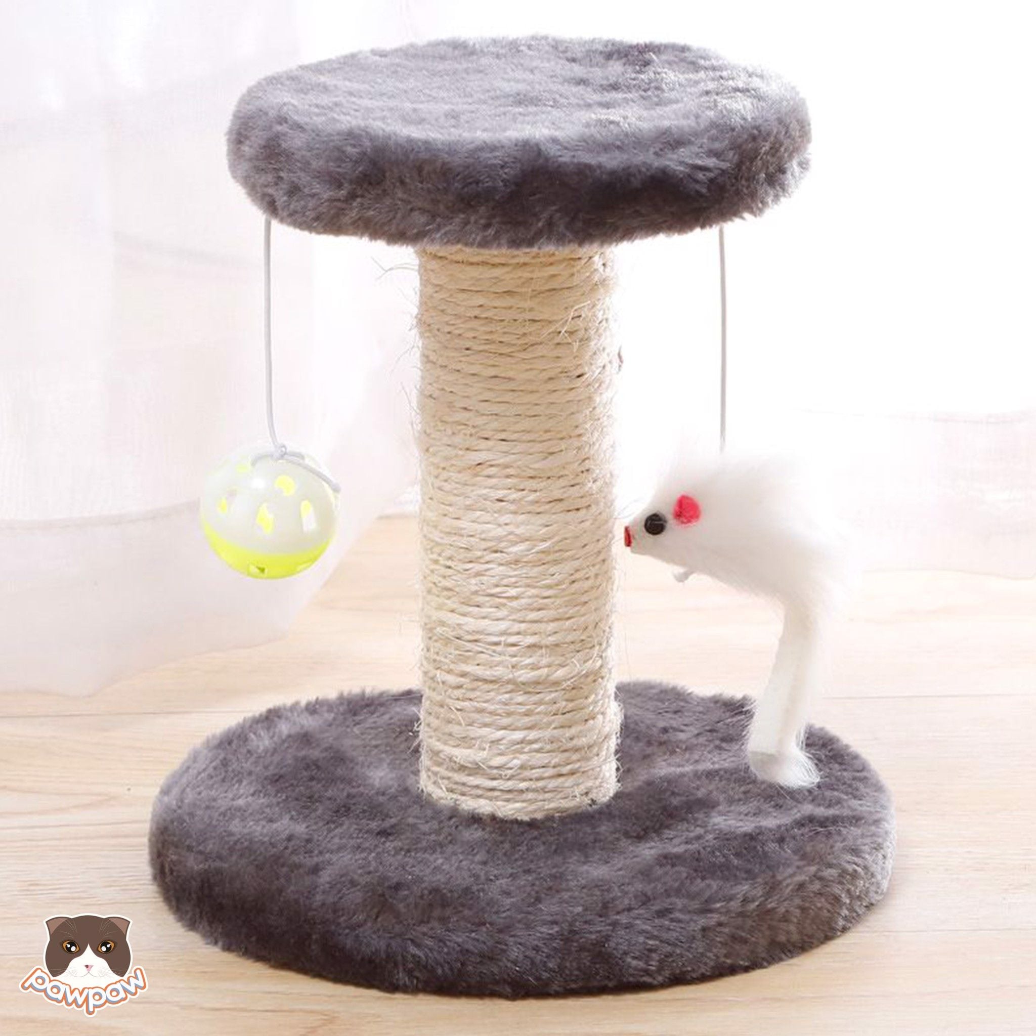  Cat tree - trụ cào móng nhỏ tròn 1 tầng cho mèo 