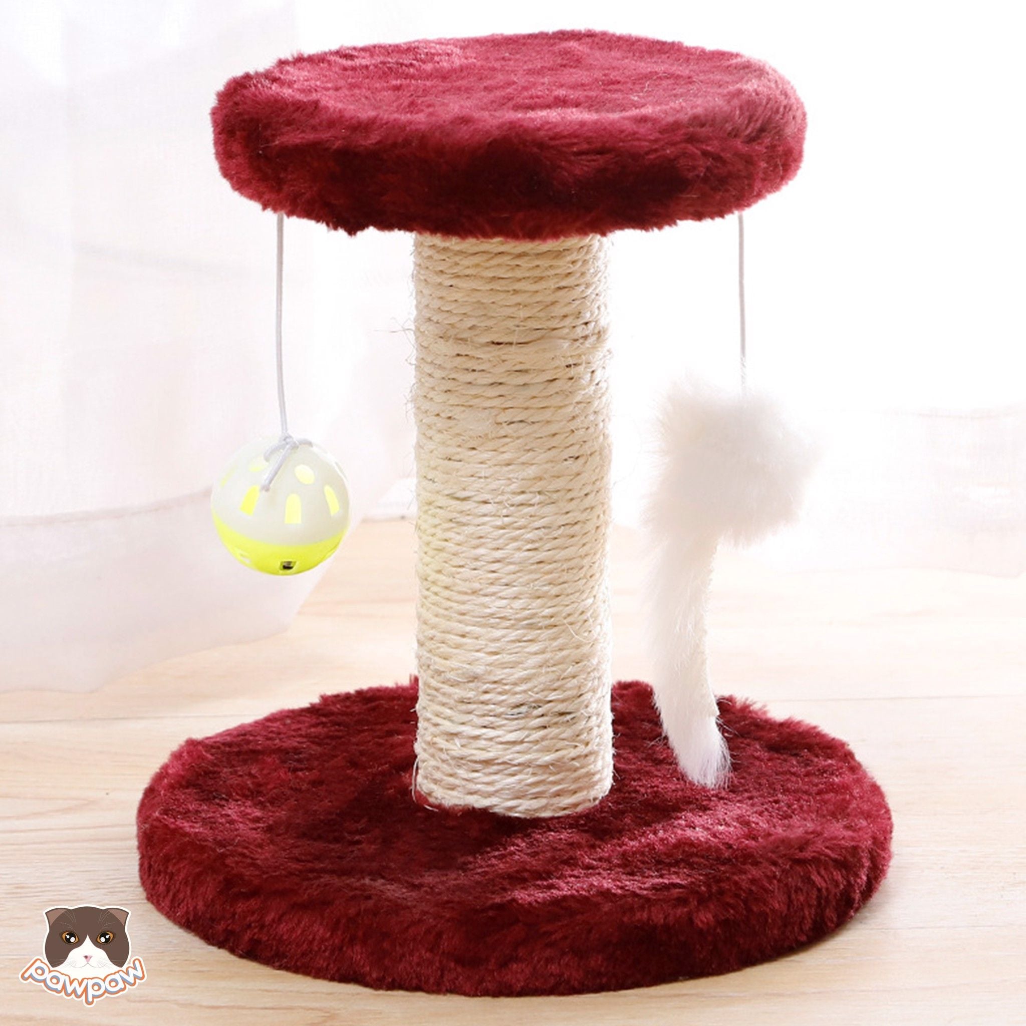  Cat tree - trụ cào móng nhỏ tròn 1 tầng cho mèo 