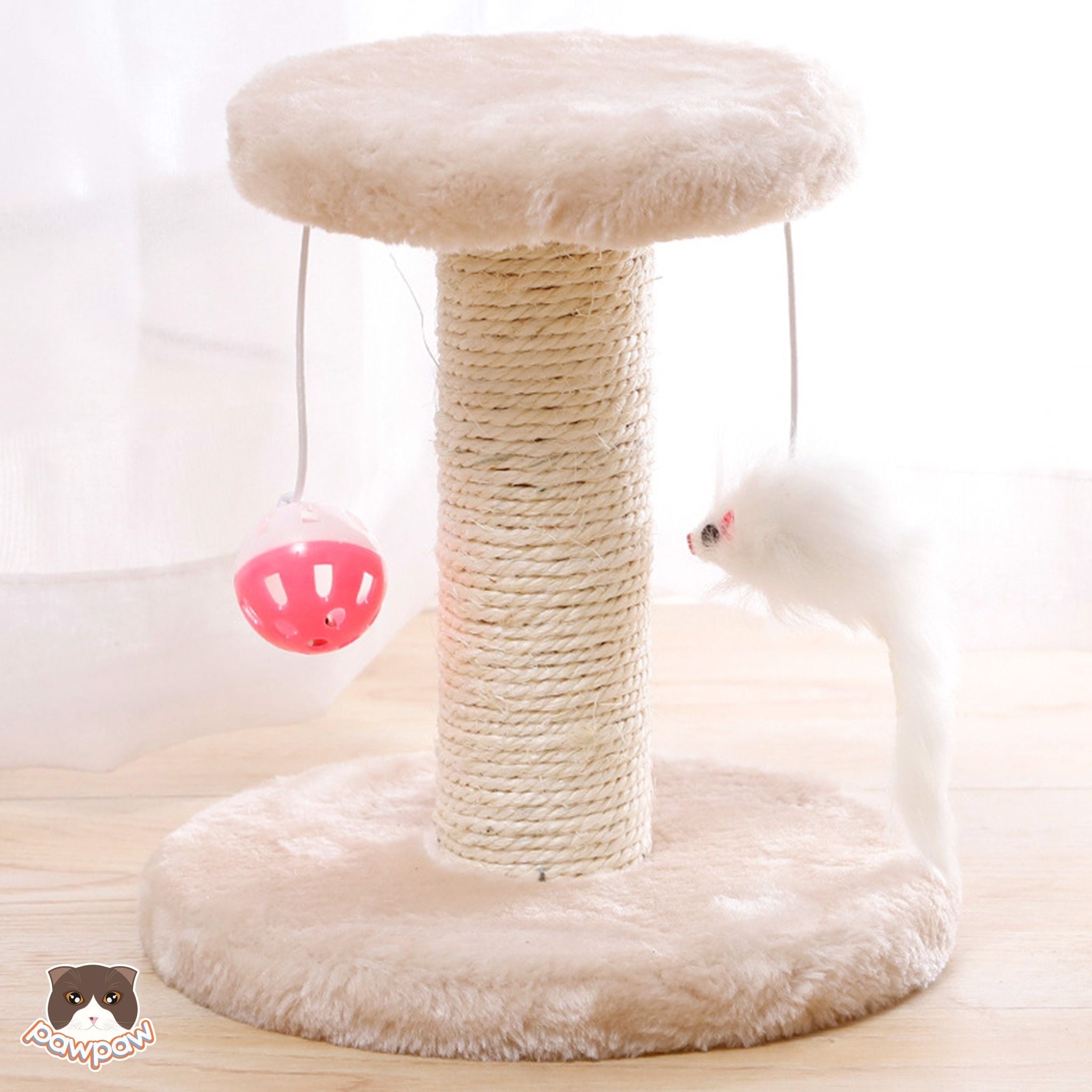  Cat tree - trụ cào móng nhỏ tròn 1 tầng cho mèo 