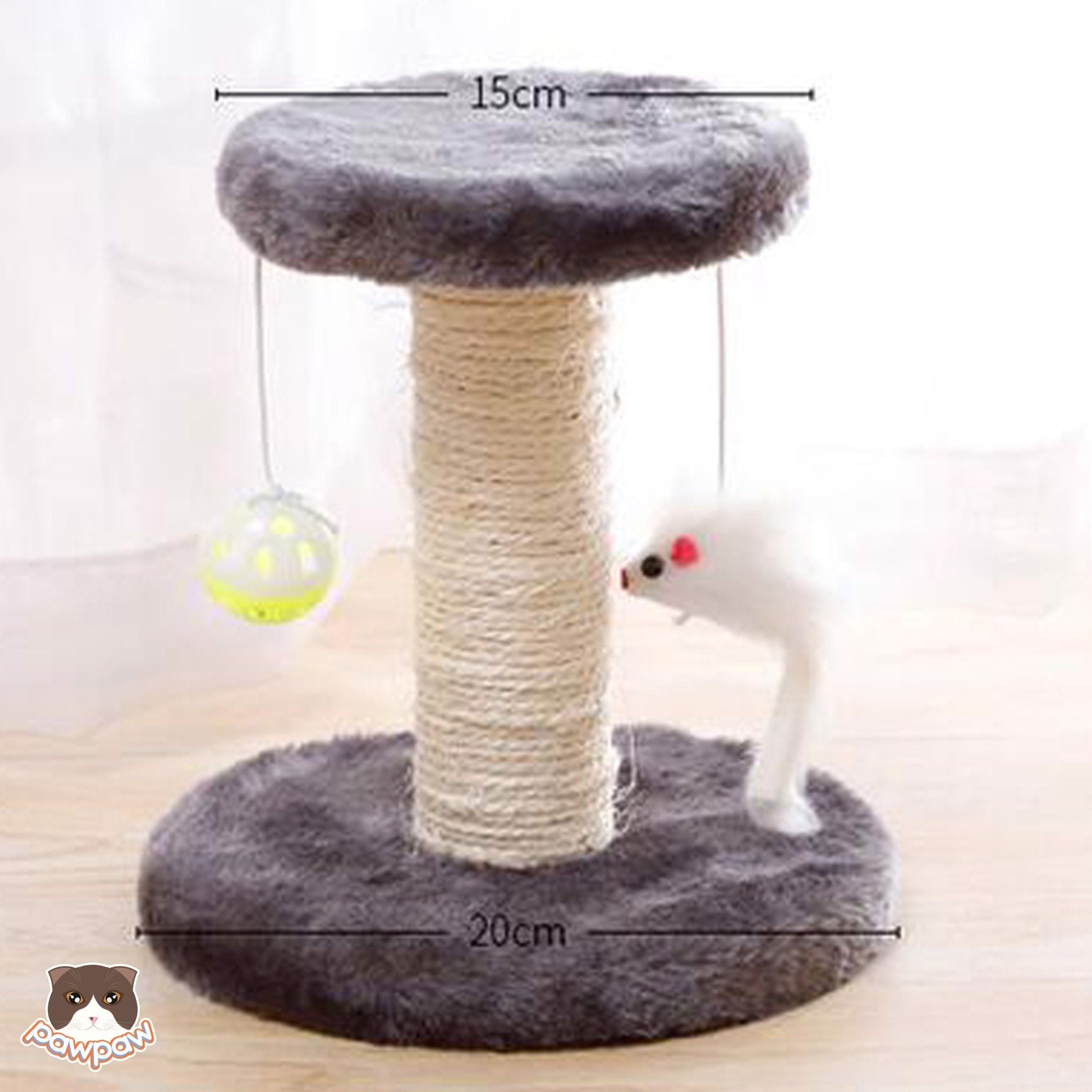  Cat tree - trụ cào móng nhỏ tròn 1 tầng cho mèo 