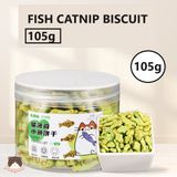  Snack bánh cá tiêu búi lông Biscuits Catnip 130g cho mèo 