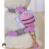  Đai dắt hình con ong cho chó mèo 