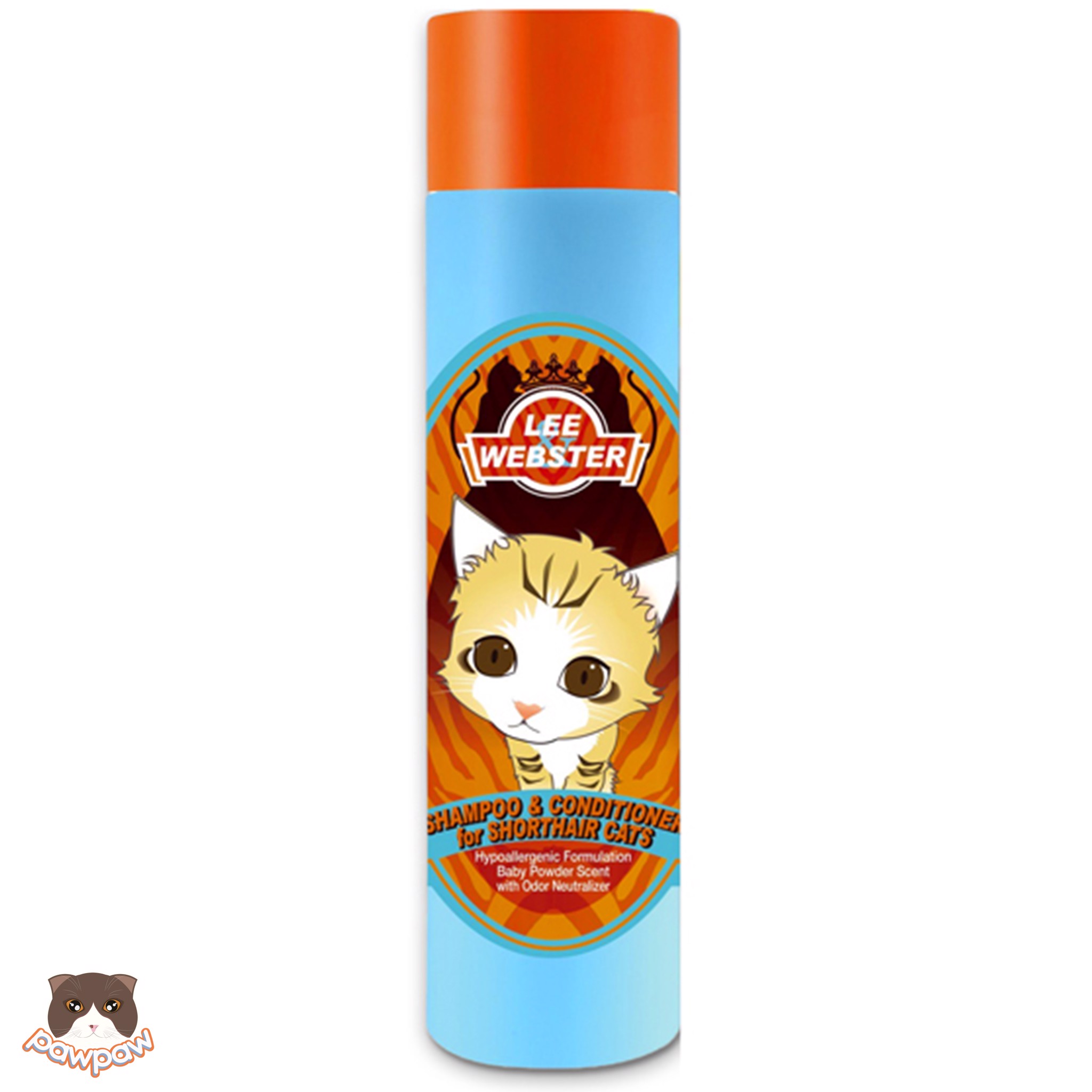  Dầu gội & xả mèo lông ngắn Lee & Webster Shampoo Short-hair cats 280g 