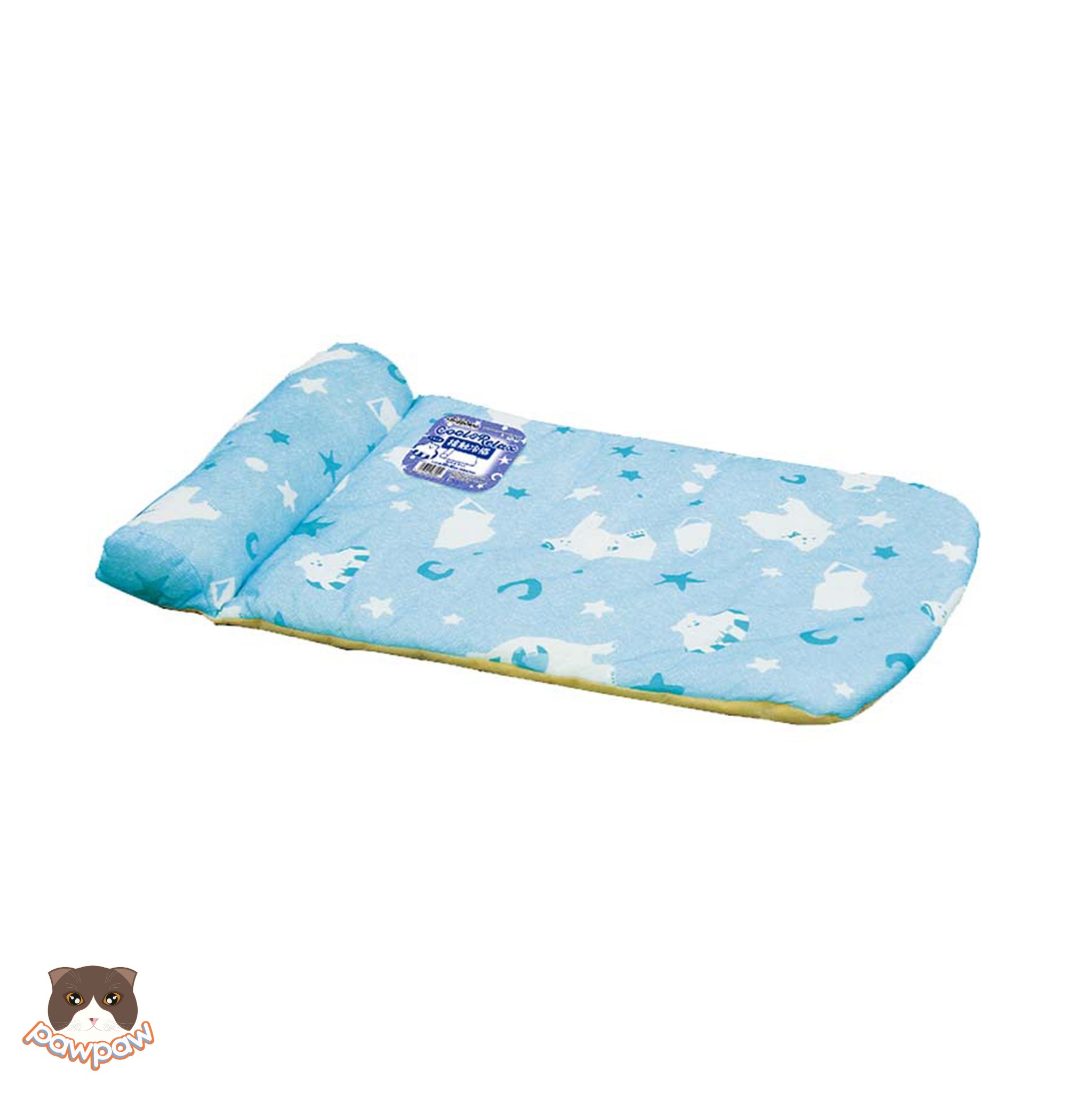  Đệm vải lạnh chữ nhật có gối Doggyman cho chó mèo 