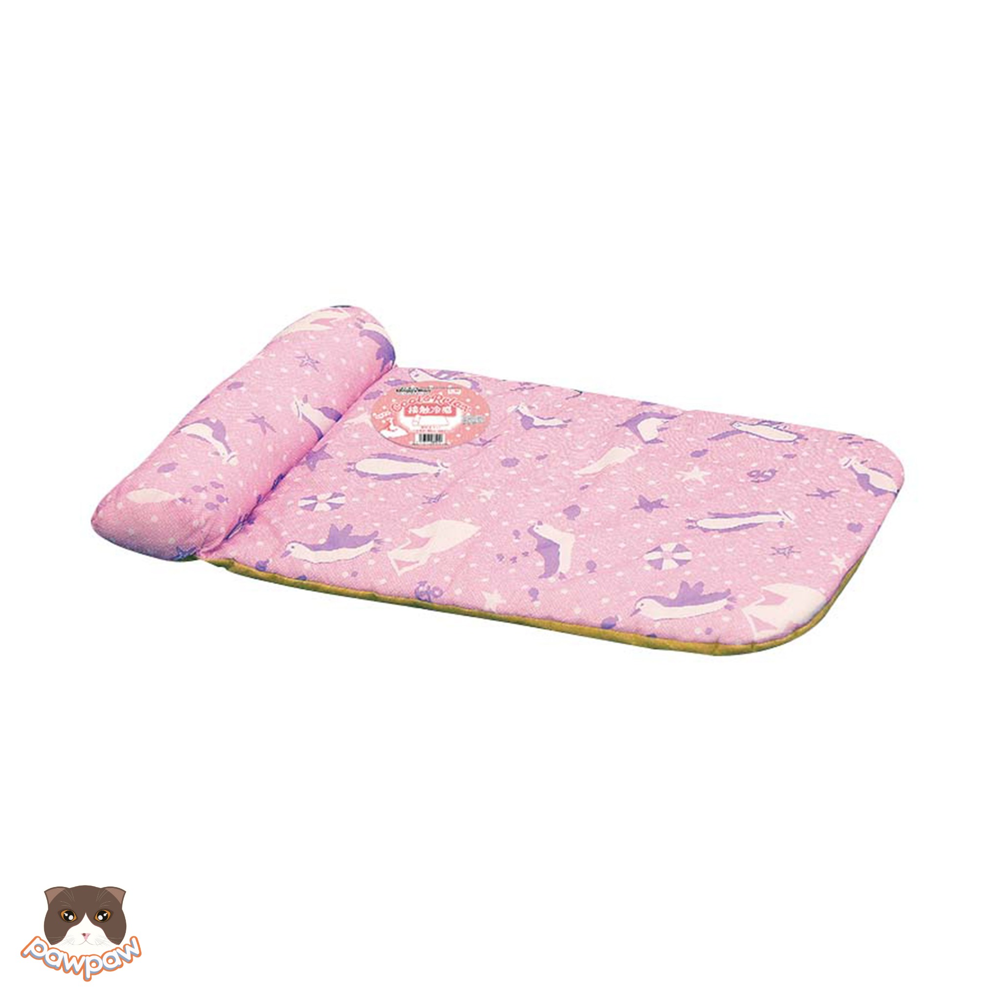  Đệm vải lạnh chữ nhật có gối Doggyman cho chó mèo 