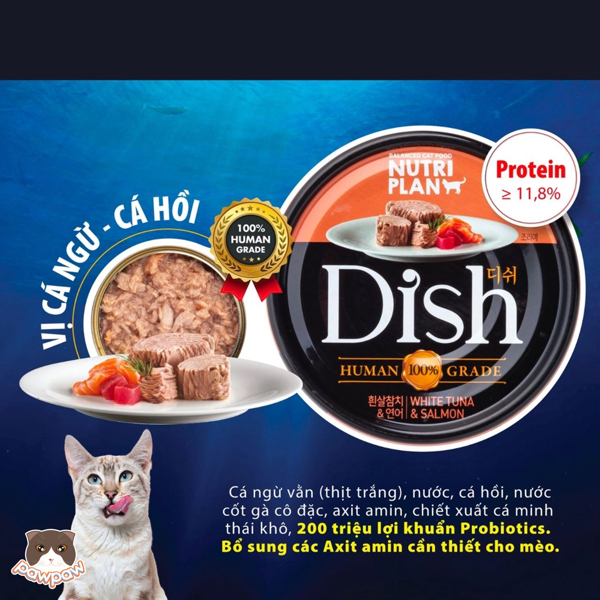  Pate Nutri Plan Premium - Dish 85g cho mèo 