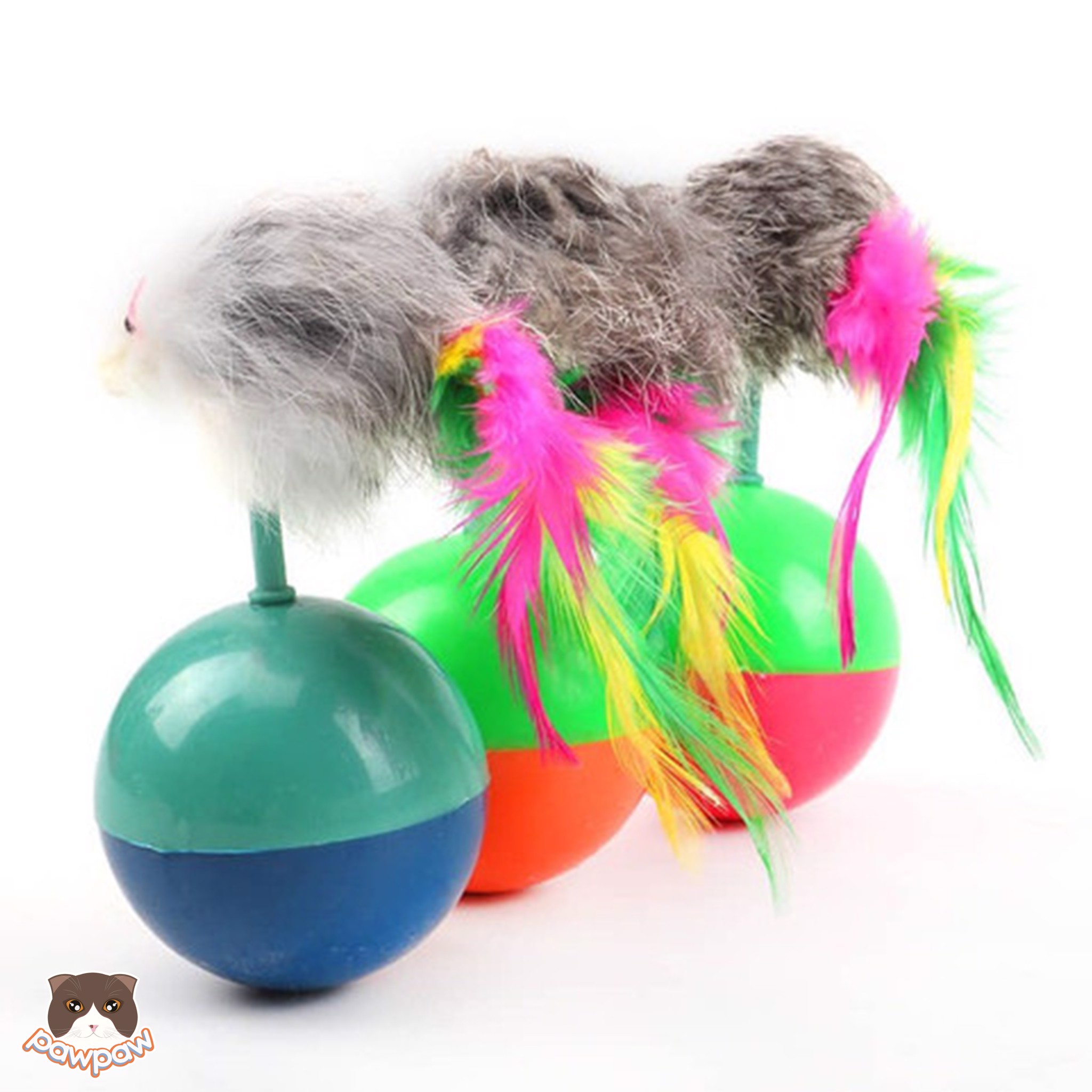  Đồ chơi chuột lật đật cho chó mèo 