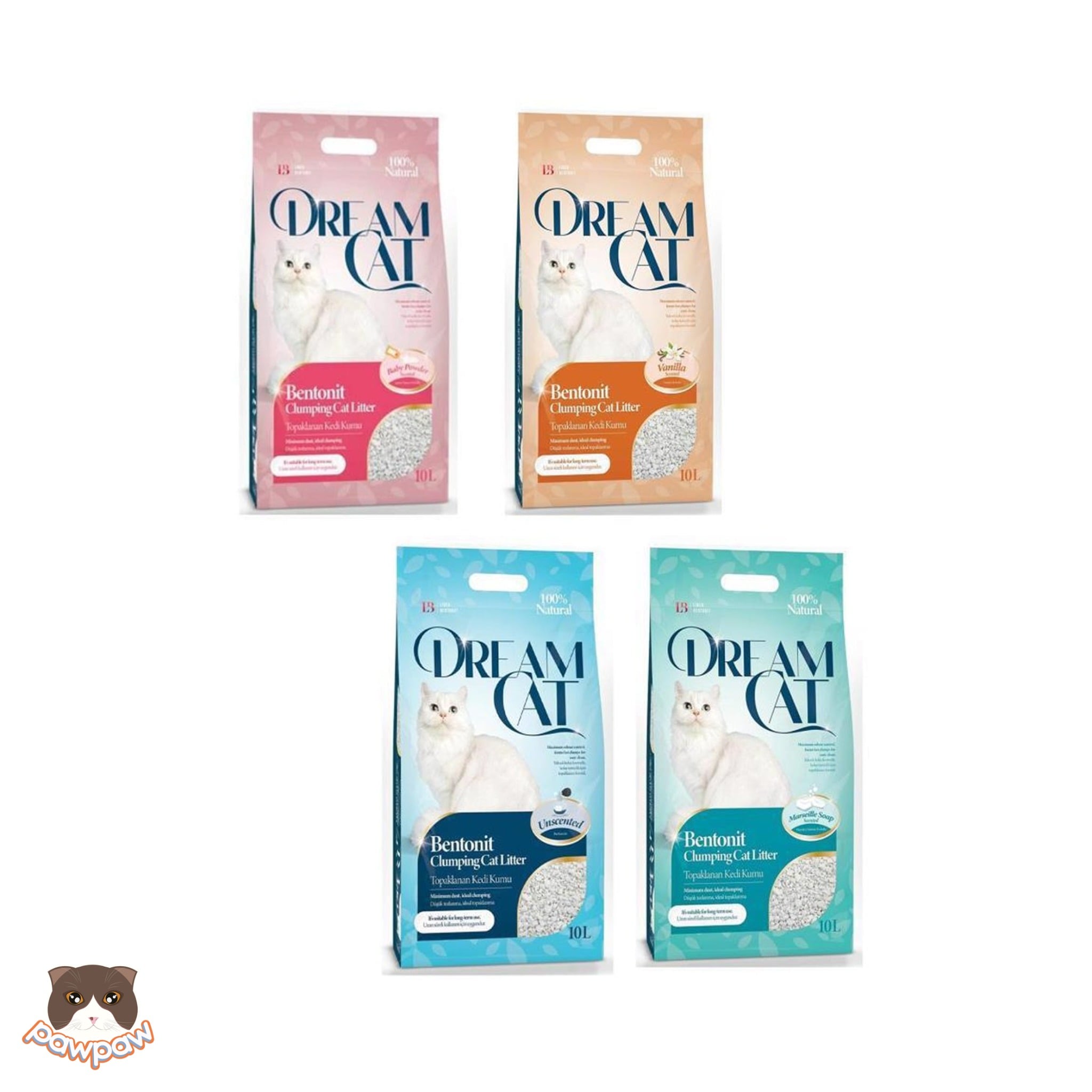  Cát vệ sinh đất sét Dream Cat 10L cho mèo 