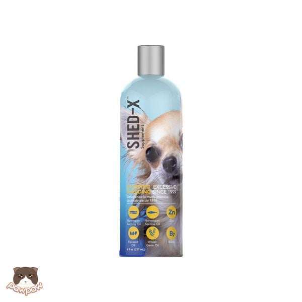  Dưỡng chất đẹp da & giảm rụng lông Shed-X 237ml cho cho chó 
