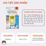  Găng tay giấy tắm khô Fofos cho chó mèo 