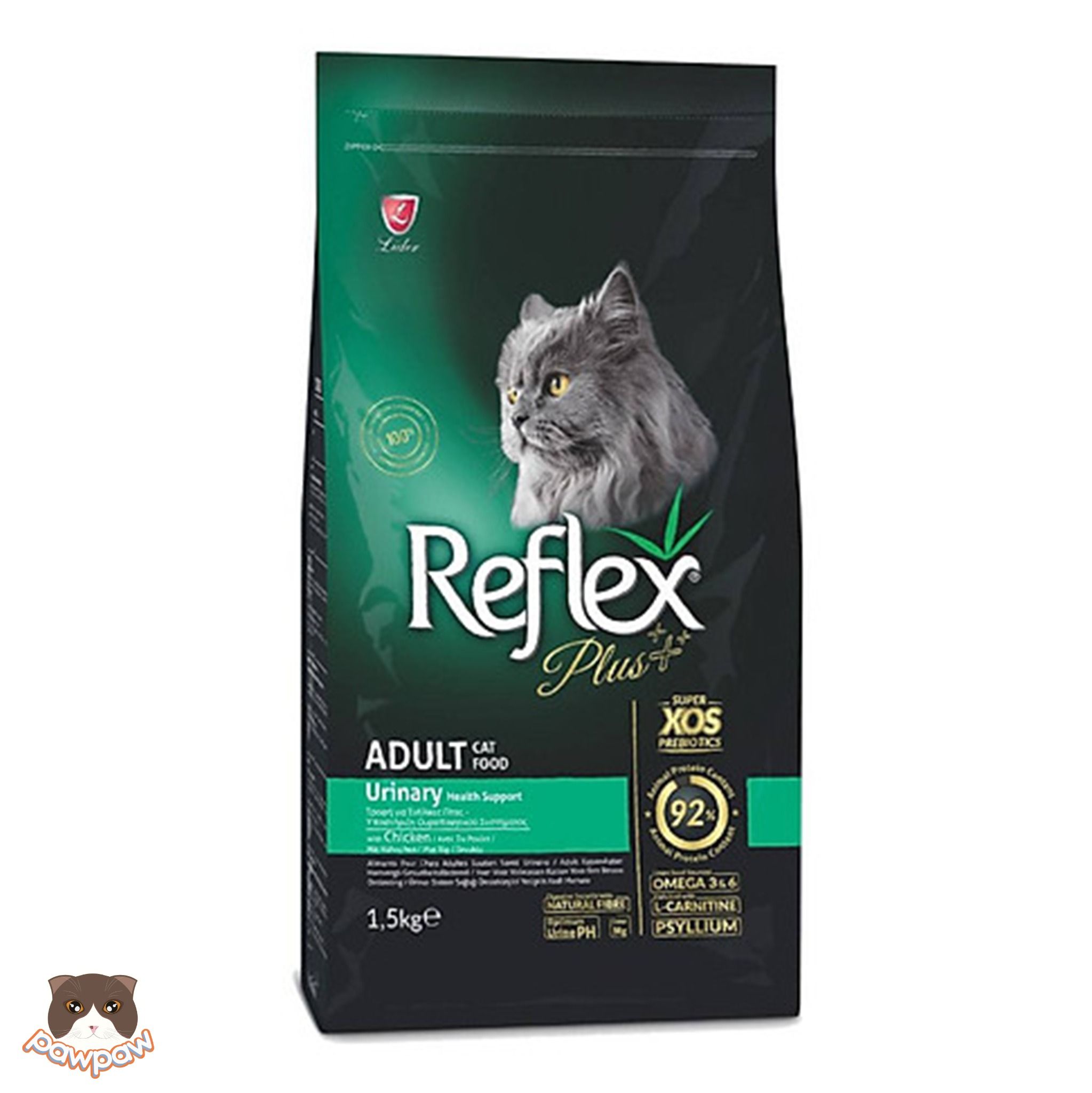  Hạt hỗ trợ tiết niệu Reflex Plus Urinary 1.5kg cho mèo trưởng thành 