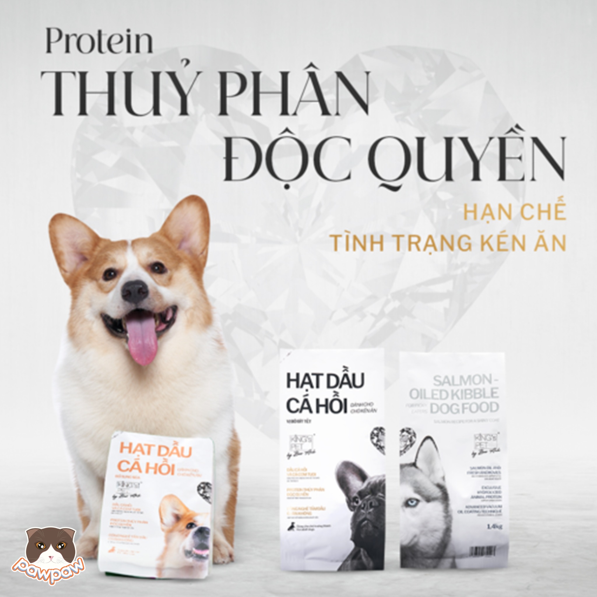  Hạt King's pet dầu cá hồi cho chó trưởng thành 