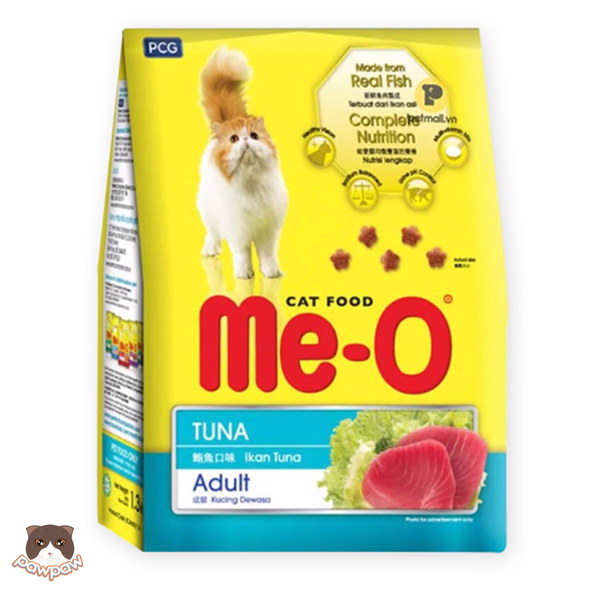  Thức ăn hạt vị cá ngừ cho mèo ME-O Cat Tuna 1.2kg 