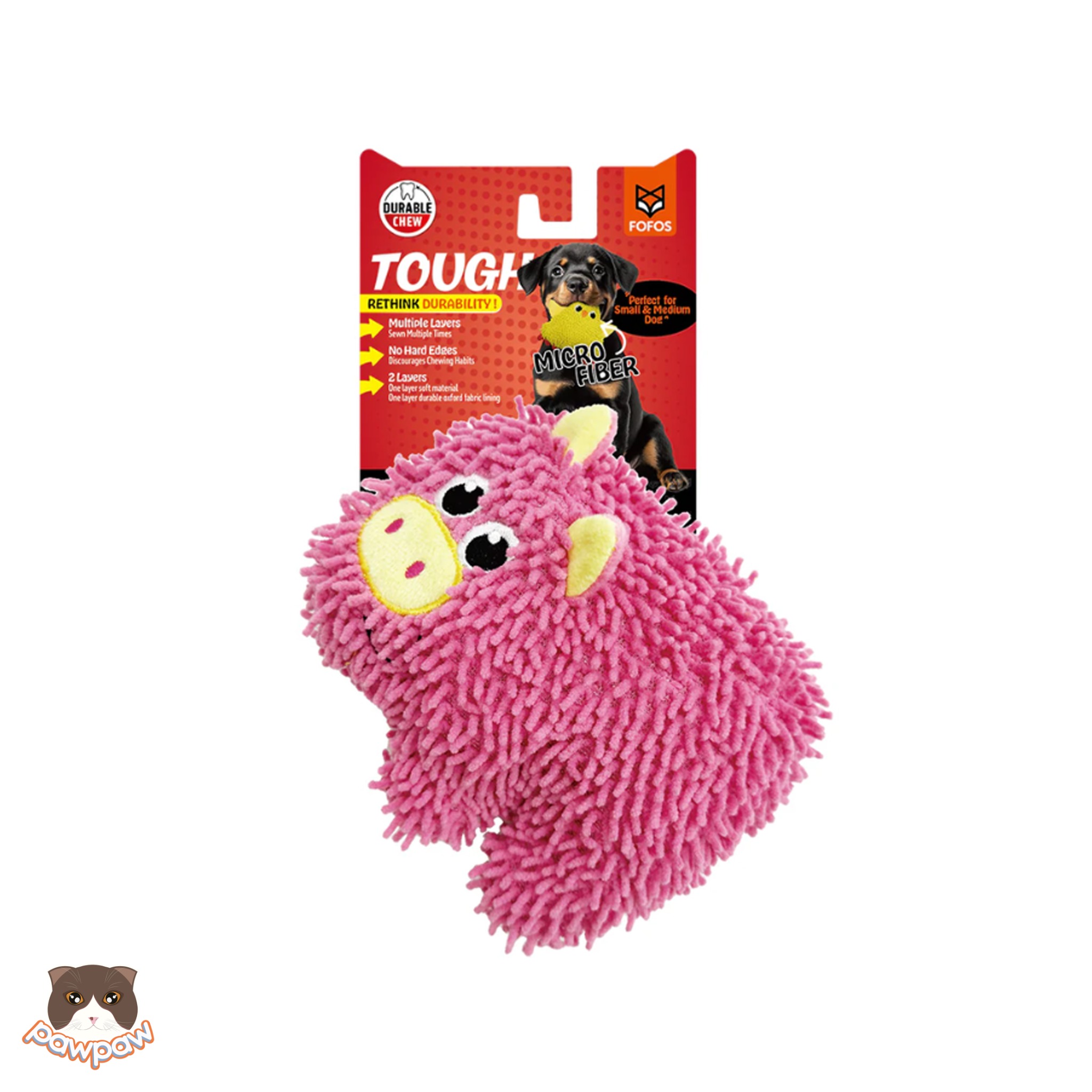  Đồ chơi heo hồng tua rua Fofos cho chó 