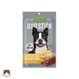  Snack gà que có nhân nhiều vị Jerhigh Duo 50g cho chó 