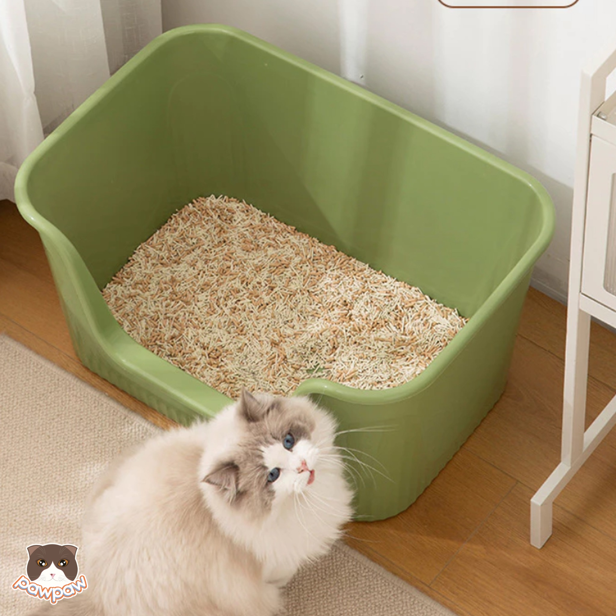  Khay vệ sinh lớn lòng sâu cho mèo 