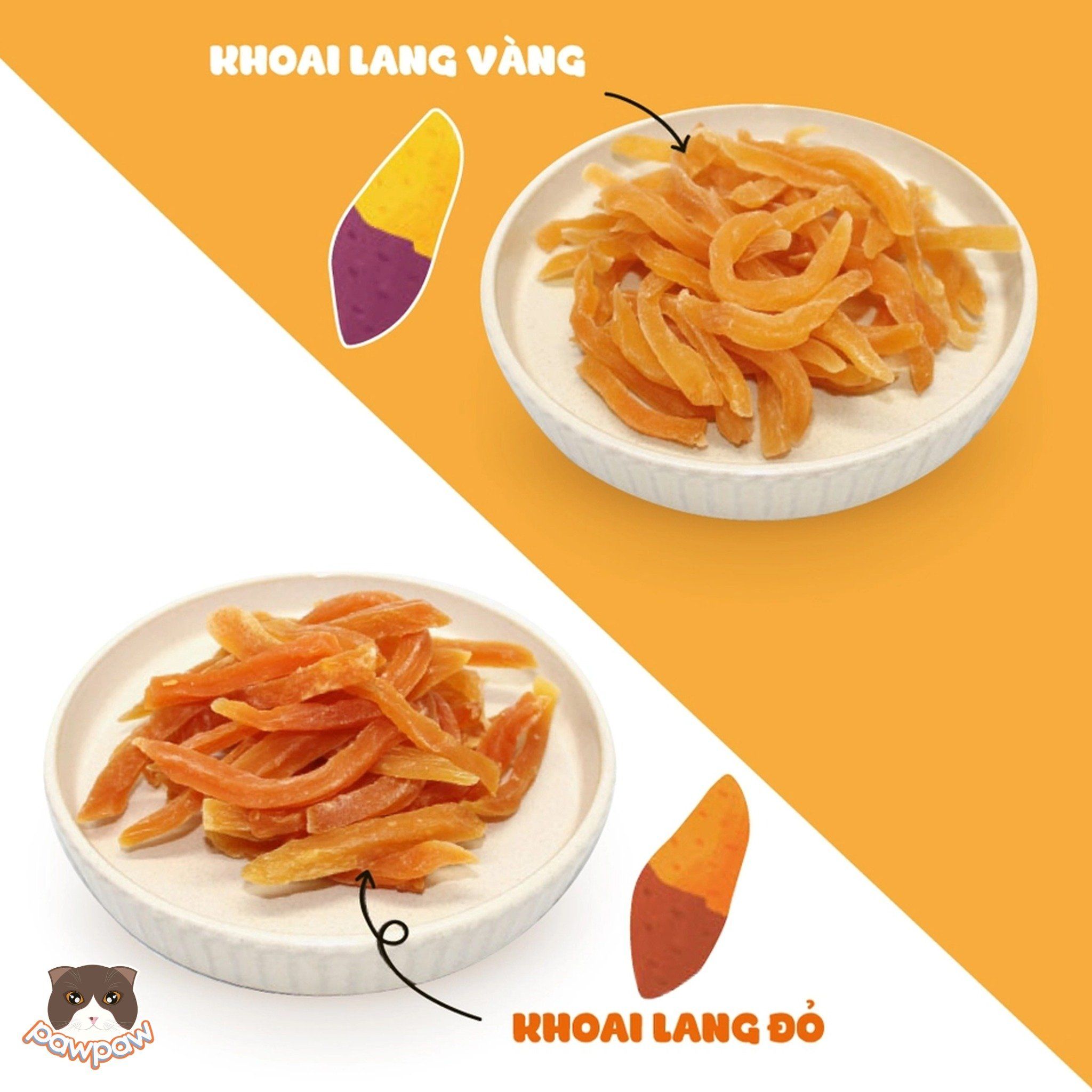  Khoai lang sấy dẻo Natural Core cho chó 