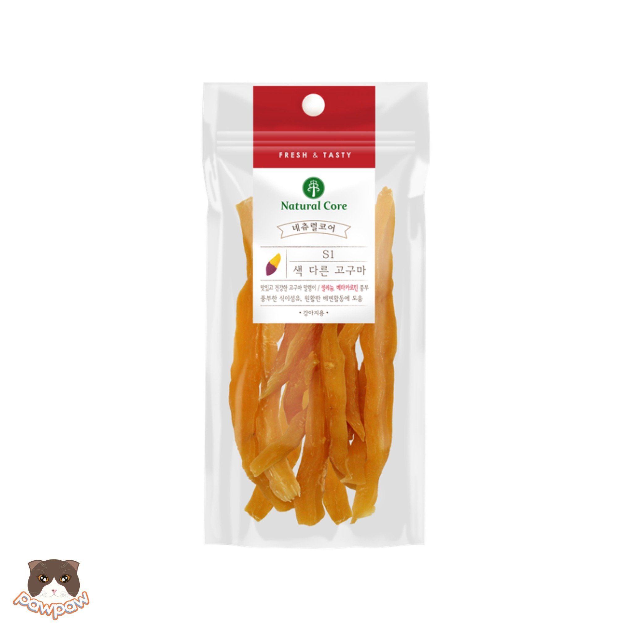  Khoai lang sấy dẻo Natural Core cho chó 