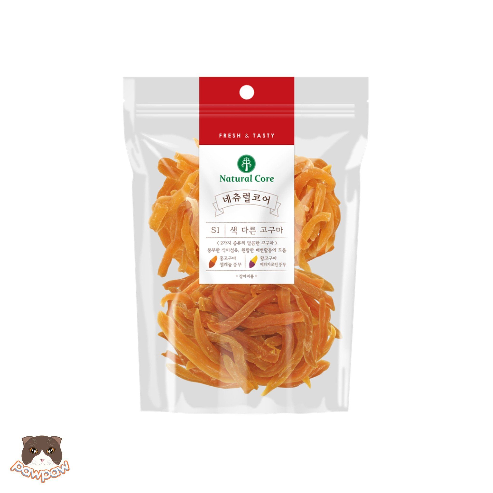  Khoai lang sấy dẻo Natural Core cho chó 